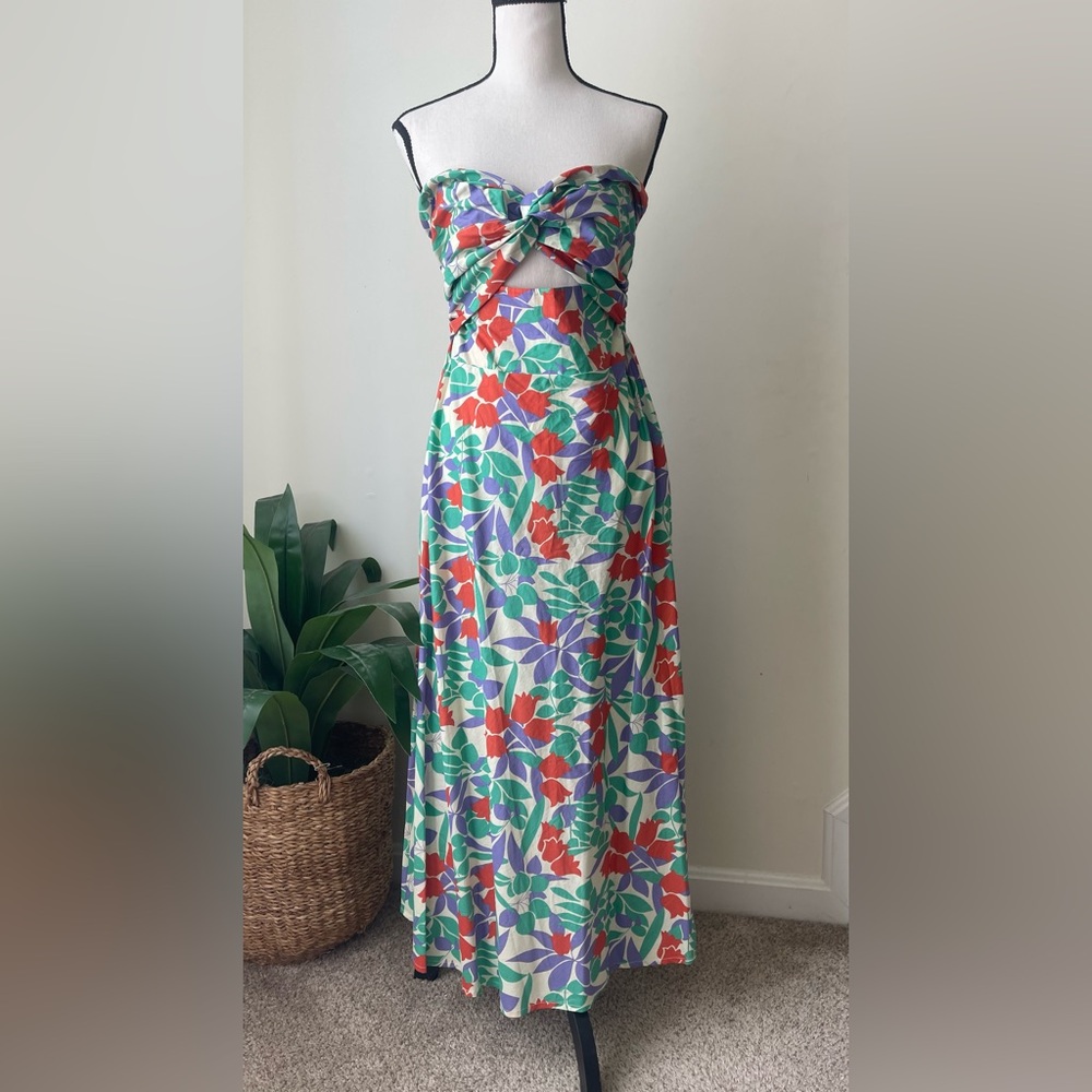 NWT Petal and Pup strapless midi dress size L
